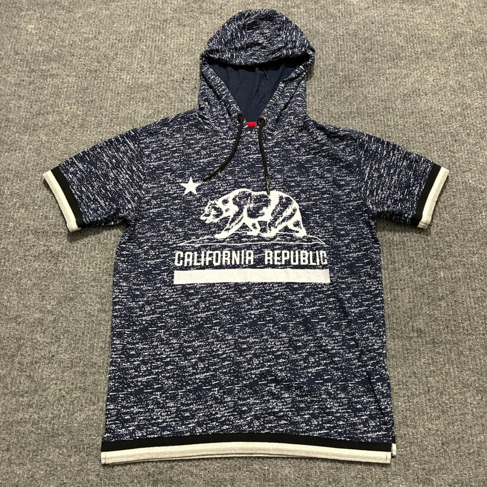 Sovereign State California Republic Hoodie Mens Size Medium Short Sleeve
